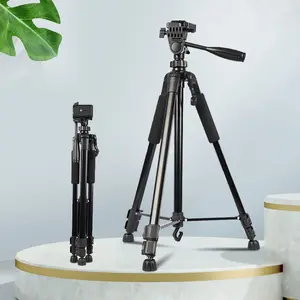 Tripod Vlogging, Tripod Kamera Aluminium Portabel Ringan Klasik untuk Smartphone