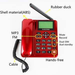 Téléphone Sans Fil Dual SIM avec Fonctions MP3, Radio FM, Muet d'Appel, Enregistrement, Couleurs FWP pour Bureau et Maison - Product Image 5