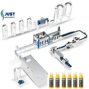 CE complete automatic fruit pulp juice bottling plant