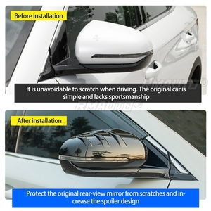ฝาครอบกระจกมองข้าง 2 ชิ้น สำหรับ BYD Atto 3 Yuan Plus 2022 อุปกรณ์ตกแต่งรถยนต์ - Product Image 6