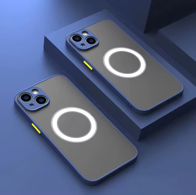 Wireless Magnetic Charging Shockproof TPU Phone Case KICKSTAND for 17/16/15/14/13/12/11/8 Plus Series (Transparent Luxury