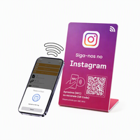 Support de table NFC en PVC |   Offre Spéciale : Support de Table Personnalisé Google RFID pour Avis Google et Cartes Google – Affichage Social Media