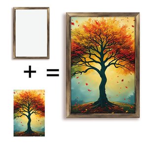 ภาพวาดชิเชนอิตซาในกรอบไม้ขนาด 20x30 ซม. - Product Image 1