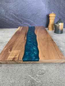 Tabla de Cortar Grande de Resina y Madera, Hecha de Madera de Acacia y Mango, Ofrece un Rendimiento Fuerte y una Textura Suave - Product Image 2