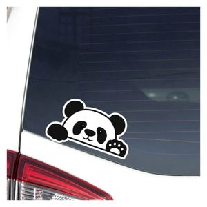 Pegatina Personalizada Impermeable con Cara de Panda para Coche, Portátil, Ventana de Coche, Vinilo Troquelado - Product Image 1