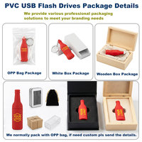 Flashdisk USB PVC Custom, Flashdisk USB Botol Bir PVC dengan LOGO, 2GB 4GB 8GB 16GB, OEM Flashdisk USB PVC untuk Semua Desain