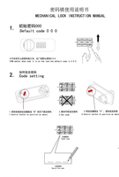 Serrure à code pour meubles, en fer, à trois chiffres, sans clé, intelligente, mini-serrure pour porte, tiroir, hôtel, école