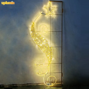 Uplumin-<span class=keywords><strong>Colonne</strong></span> à motif de Noël pour décoration de poteau de rue en 2D - Product Image 5