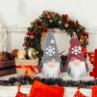 Mini foxas de neve natalinas, fofos vermelhos cinza personalizados, flocos de neve, gnome gonk, tomte nórdico, decoração de casa, natal