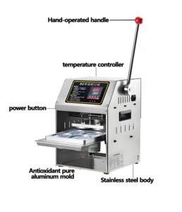 Chất lượng cao tay Báo Chí nhựa cốc nhỏ niêm phong máy nhôm lá gói sữa chua nước tương cốc Hướng dẫn sử dụng máy - Product Image 2