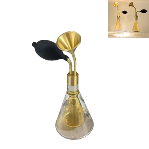 Stijlvolle Art Deco kledingpresentatie met glazen planken voor essentiële oliën en koffiebonen test - Product Image 6