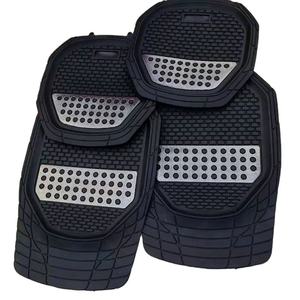 Alfombrillas de Lujo para Auto, para Todas las Estaciones, de PVC/TPR/TPE, Impermeables, Antideslizantes, con Diseño de Ojo de Vaca, Juego de Cuatro Piezas - Product Image 4
