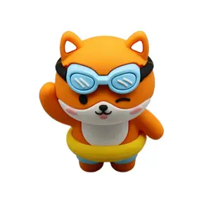 カスタム漫画キャラクター犬PVCアニメ置物3Dアクションフィギュア動物置物おもちゃ