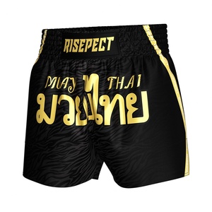 Sublimation Polyester Thailand <b>Grappling</b> Thai Boxing Fight Custom Logo Boxing Fabric Muay Thai <b>Shorts</b> - Product Image 1