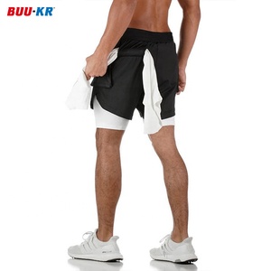 Buker <span class=keywords><strong>Tactel</strong></span> bãi biển đào chạy Quần short thể thao thoáng khí báo Mens dài phòng tập thể dục quần short dưới đầu gối người đàn ông cho quần áo quần short - Product Image 1