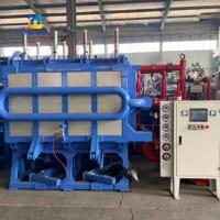 Machine de moulage de blocs de mousse EPS entièrement automatique à haute densité, fonctionnement par écran tactile PLC, certifiée CE pour la construction en mousse