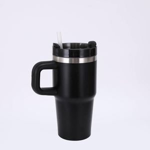<b>Kids</b> 14oz Stainless Steel Straw Cup with Handle Vacuum Insulated Portable Travel Beverage Mug - Product Image 3