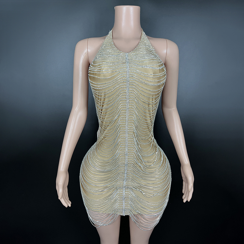 Chic Styles and Comfort in gold backless dress short for Trendy Women