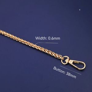 ห่วงโซ่คล้องกุ้งก้ามกรามโลหะหลากสีที่ทนทานตะขอกระเป๋าแฟชั่นสายคล้องกระเป๋าสำหรับเปลี่ยนกระเป๋าหลายสีให้เลือก - Product Image 2