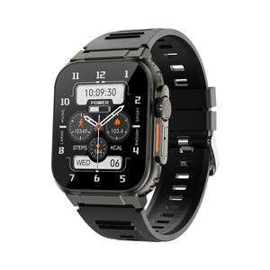 Montre connectée A70 pour hommes, écran TFT 1,96 pouce, acier inoxydable, grande autonomie, appels, étanche IP67, compatible Android/iOS - Product Image 1