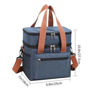 Offre Spéciale livraison de nourriture Camping week-end étanche extérieur thermique doux déjeuner sac de glace refroidisseur pique-nique sacs isolés - Product Image 3
