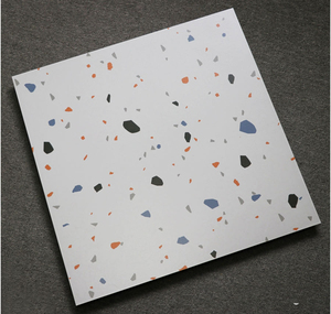 Azulejos de cerámica para suelo de terrazo, azulejos de porcelana brillantes esmaltados, coloridos, 600x600 - Product Image 4