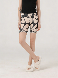 Shorts de sport décontractés pour femmes, lot de 2, taille haute, imprimé floral, respirants, en polyester, avec poches, extensibles - Product Image 3