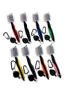 แปรงทำความสะอาดไม้กอล์ฟหัวกอล์ฟแปรงขนแกะไนลอนสองด้านอุปกรณ์กอล์ฟใหม่ - Product Image 6