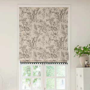 Rideau de fenêtre romain en dentelle française sur mesure, store enrouleur élégant, stores <span class=keywords><strong>et</strong></span> volets - Product Image 2
