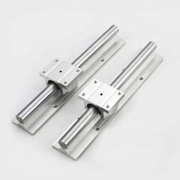 Rail de guidage linéaire en aluminium TBR16 -1000mm TBR16UU, bloc coulissant pour routeur CNC
