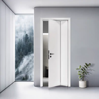 Porte pliante moderne pour salle de bain, porte pliante insonorisée pour pièce intérieure, vente directe d'usine, design de porte