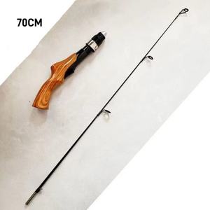 Caña de Pescar en Hielo Portátil de 50cm 60cm 70cm con Mango de <span class=keywords><strong>Madera</strong></span>, Caña de Pescar en Hielo con Mango de Corcho, en Existencia y Envío Rápido - Product Image 5