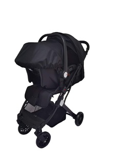 Sistema di Viaggio 3-in-1 per Bambini: Passeggino, <span class=keywords><strong>Seggiolino</strong></span> <span class=keywords><strong>Auto</strong></span> con Imbracatura a 5 Punti, Reclinabile, Chiusura a <span class=keywords><strong>un</strong></span> Pulsante, Telaio Pieghevole in Acciaio al Carbonio - Product Image 2