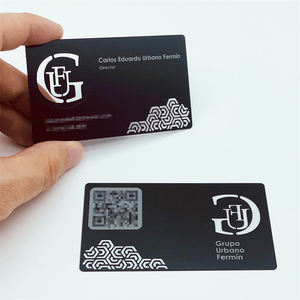 Cartes de visite de visite de visite de visite de luxe en aluminium anodisé en acier inoxydable et métal avec impression personnalisée gravée de logo au laser - Product Image 2