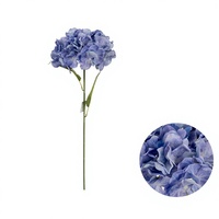 Fleurs d'hortensia artificielles blanches en soie, hortensias artificiels avec tiges, faux hortensias pour les arrangements de mariage et la décoration de fêtes