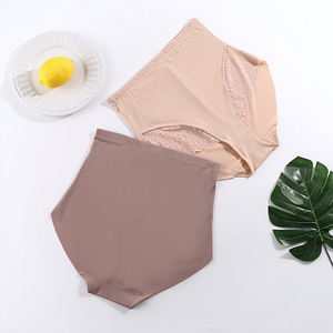 Factory <span class=keywords><strong>Outlet</strong></span> Cómodas bragas diarias para mujer Breve cintura alta 4 colores Encaje Hipster High Stretch Transpirable Sólido - Product Image 3