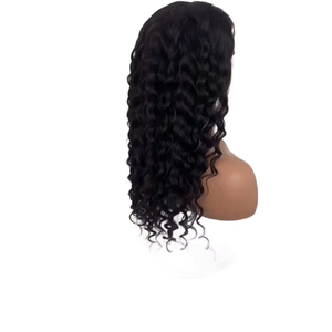 วิกผมบ๊อบหยิกแบบสั้นสำหรับผู้หญิงวิก<span class=keywords><strong>ผม</strong></span>มนุษย์แบบไม่มีลูกไม้แบบใส - Product Image 1