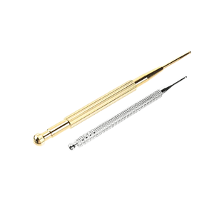 Hoge kwaliteit roestvrijstalen acupuntpen gezichtsreflexologie tool metalen massage stick beauty multifunctionele guasha massagestaaf - Product Image 5