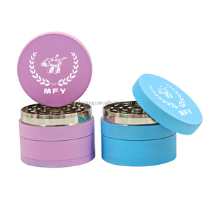 Logo personalizzato smerigliatrice di erbe <span class=keywords><strong>in</strong></span> metallo zinco sigaro macinazione bagliore al buio accessori per fumare tabacco da sigaretta per il fumo - Product Image 4