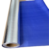 Couverture isolante réfléchissante pour toiture en tissu tissé avec dos en feuille d'aluminium/film métallisé pour poulaillers et serres maraîchères