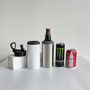 Refroidisseur de bouteille de bière à double paroi sous vide de 12 oz pour sublimation vierge, entrepôt USA, refroidisseur de canettes 4-en-1 pour impression DIY - Product Image 2