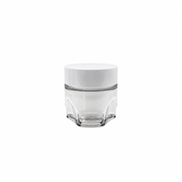 Pot de crème premium écologique en PET de 50g, léger, avec bouchon à vis, pour crème de nuit anti-âge, service d'étiquetage OEM, cosmétique