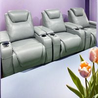 Chaise de canapé de nouvelle rangée avec 2 sièges amoureux meubles de cinéma maison avec porte-gobelet inclinable électrique avec l'accoudoir