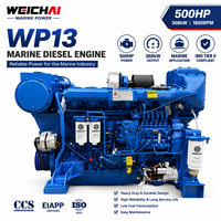 Moteur diesel marin SCDC Weichai WP13 450-500 CV 1800 tr/min, norme IMO Tier II, pour travaux de remorquage et bateaux de pêche