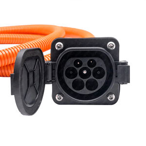 ซ็อกเก็ตชาร์จ EV แบบสี่เหลี่ยมพร้อมฝาพับรถ3PH ข้าง-32A 62196 mnekes พร้อมสายเคเบิล<span class=keywords><strong>3</strong></span>เมตร - Product Image 5