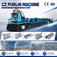 Machine de profilage de poutrelles interchangeables CZ à grande vitesse pour tuiles de toiture en acier coloré, avec moteur de boîte de vitesses, composants essentiels et utilisation facile