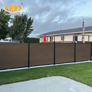 Panneaux de clôture en lattes solides imperméables pour l'extérieur, en composite bois-plastique WPC, résistant aux UV, 1,8*1,8m pour le <span class=keywords><strong>jardin</strong></span> - Product Image 5