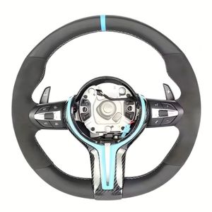 Volante de Coche Personalizado de Cuero y Fibra de Carbono Forjada para <span class=keywords><strong>Mini</strong></span> <span class=keywords><strong>Cooper</strong></span> Jcw R50 R52 R53 R55 R56 R57 R60 R61 F55 F56 F57 F54 F60 - Product Image 6