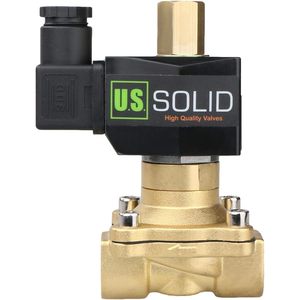 États-Unis Vanne solénoïde en laiton massif de 1/2 pouce, 110V AC, normalement ouverte, pour air, gaz, carburant - Product Image 5