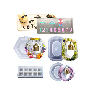 Rectangle Parking Tag Stop Sign Coeur Carré Rond Sonnette Résine Artisanat Silicone Moule - Product Image 1